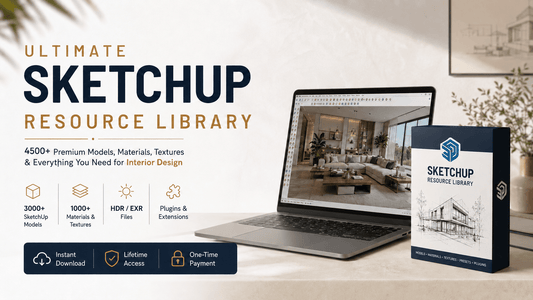 120GB+ Premium SketchUp Models Library - ByteCart