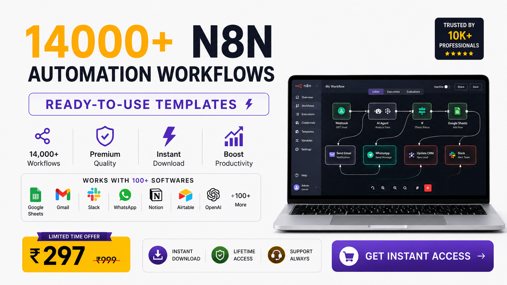 14,000+ Proven N8N Automation Workflows 🚀 - ByteCart